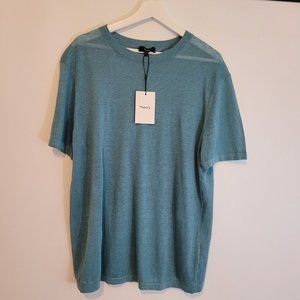 Theory Short Sleeve Linen Sweater